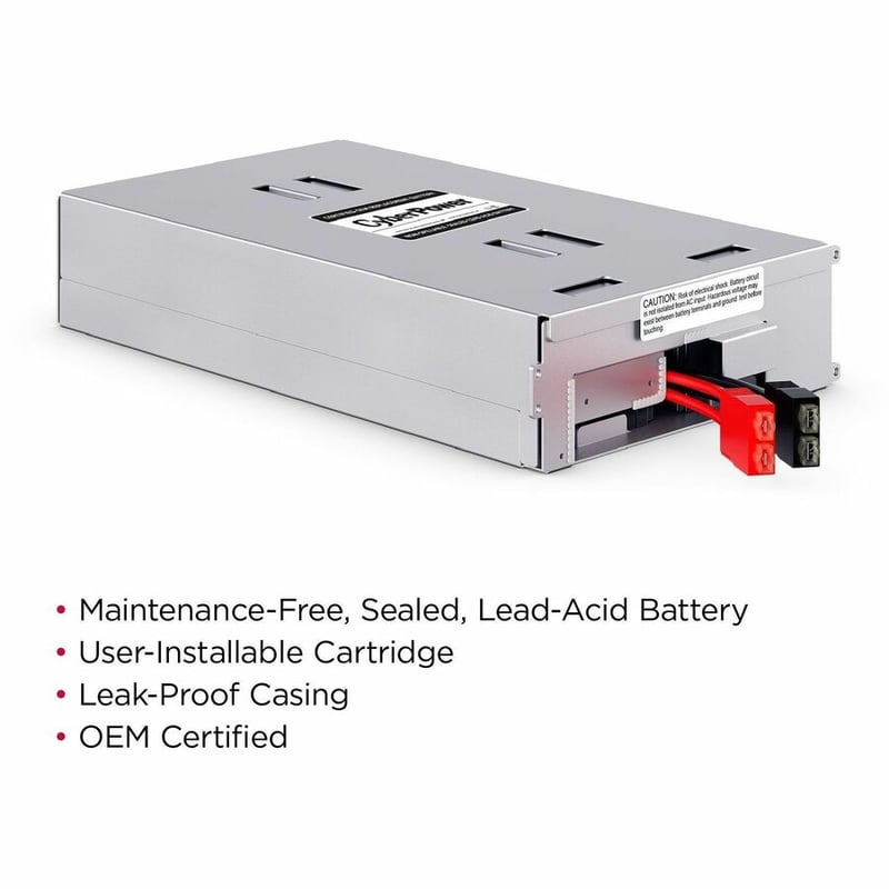 CyberPower RB1290X4B Replacement Battery Cartridge - Thumbnail 2
