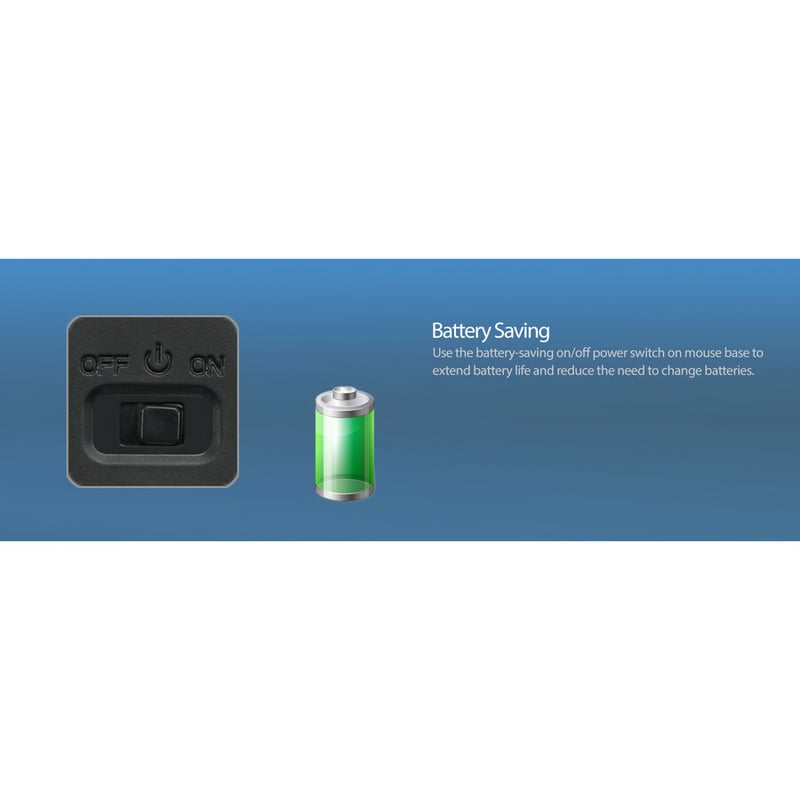 Adesso iMouse M20B - Wireless Ergonomic Optical Mouse - Thumbnail 3