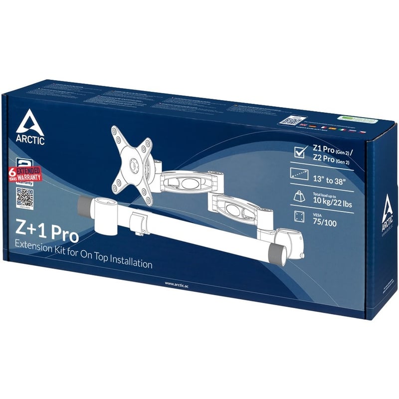 Arctic Mounting Arm for Monitor, Display, Flat Panel Display - Black - Thumbnail 5