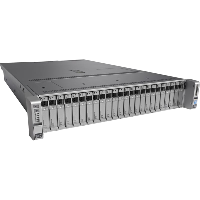Cisco C240 M4 2U Rack Server - 2 x Intel Xeon E5-2643 v3 3.40 GHz - 256 GB RAM - 12Gb/s SAS, Serial ATA Controller - Thumbnail 1