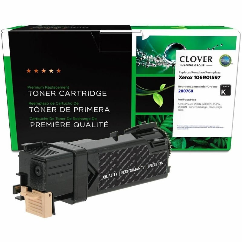 Clover Imaging Remanufactured High Yield Black Toner Cartridge for Xerox 106R01597 - Thumbnail 1