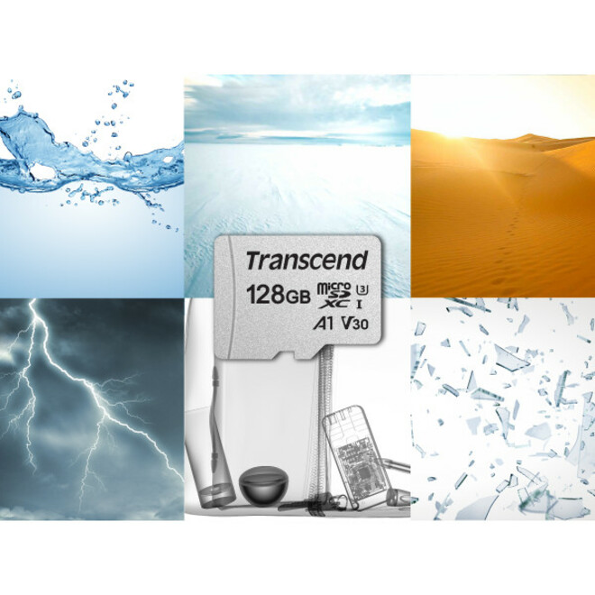 Transcend 300S 128 GB Class 10/UHS-I (U3) microSDXC - Thumbnail 3