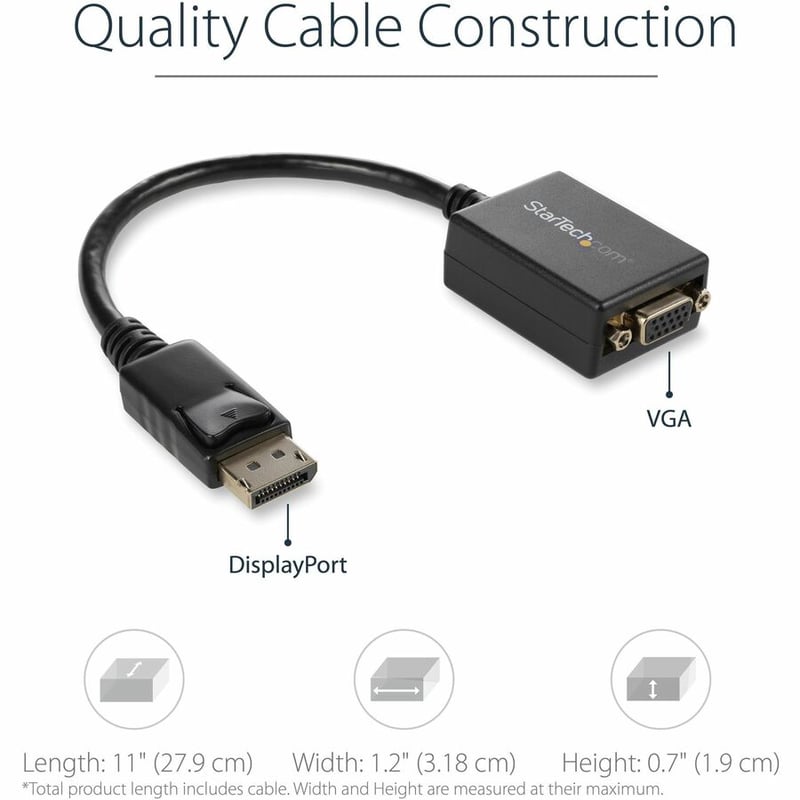 StarTech.com DisplayPort to VGA Video Adapter Converter - Thumbnail 3