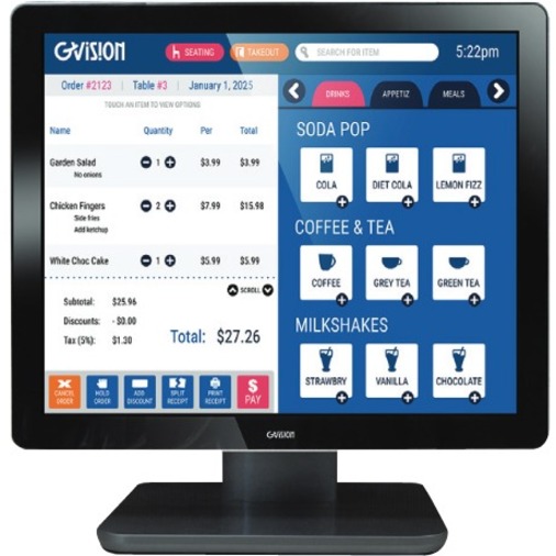 GVision D17ZH-AV-45P0 17" Class LCD Touchscreen Monitor - Thumbnail 2