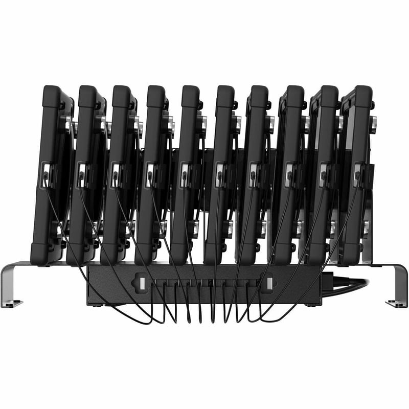 CTA Digital 10 Slot Gang Charger w/ 12 Ports for Additional Devices - Thumbnail 2