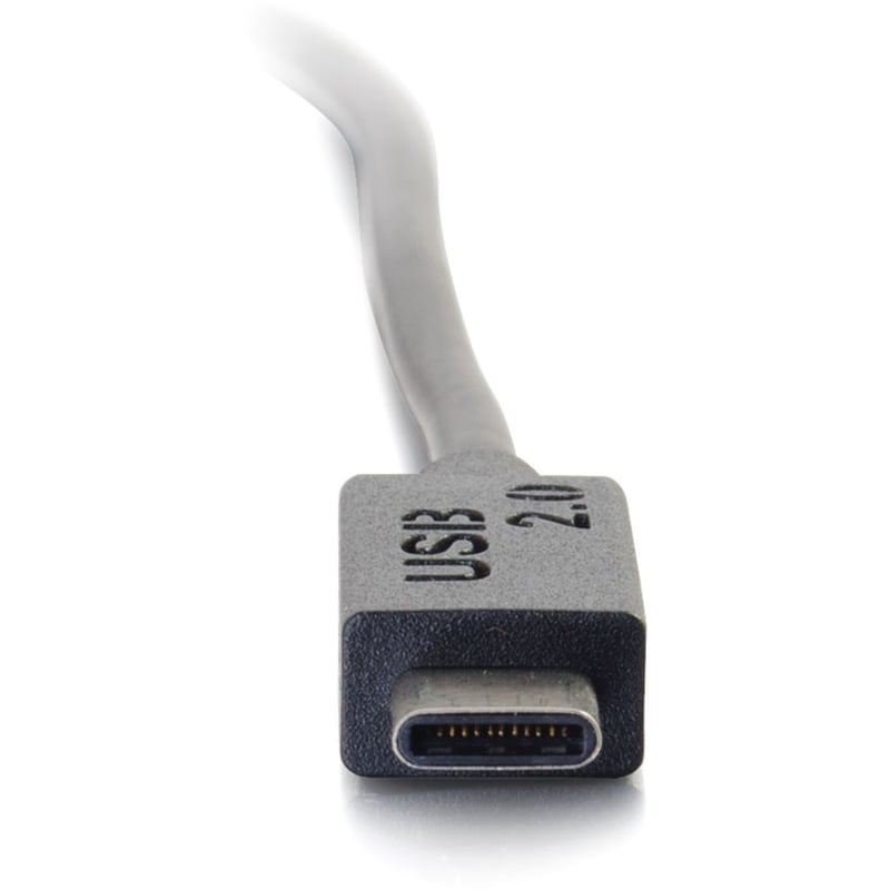 C2G 6ft USB C to USB A Cable - USB C 2.0 to USB Cable - 480Mbps - Black - M/M - Thumbnail 2