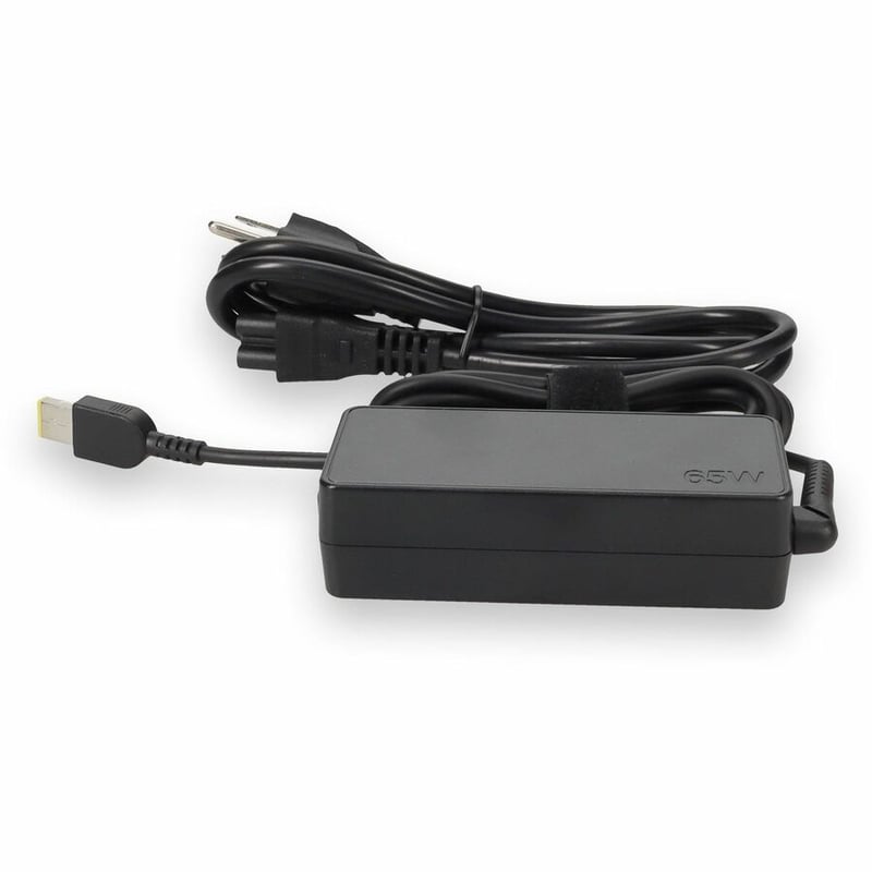 Lenovo 4X20E53336 Compatible 65W 20V at 3.25A Black Slim Tip Laptop Power Adapter and Cable - Thumbnail 2