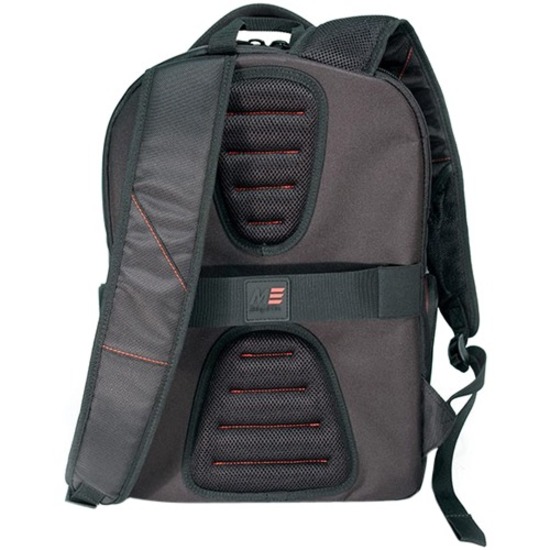 Mobile Edge ScanFast Carrying Case (Backpack) for 13" to 17" Apple iPhone Notebook, MacBook, Tablet, Accessories, iPad, eReader - Black, Red - Thumbnail 3