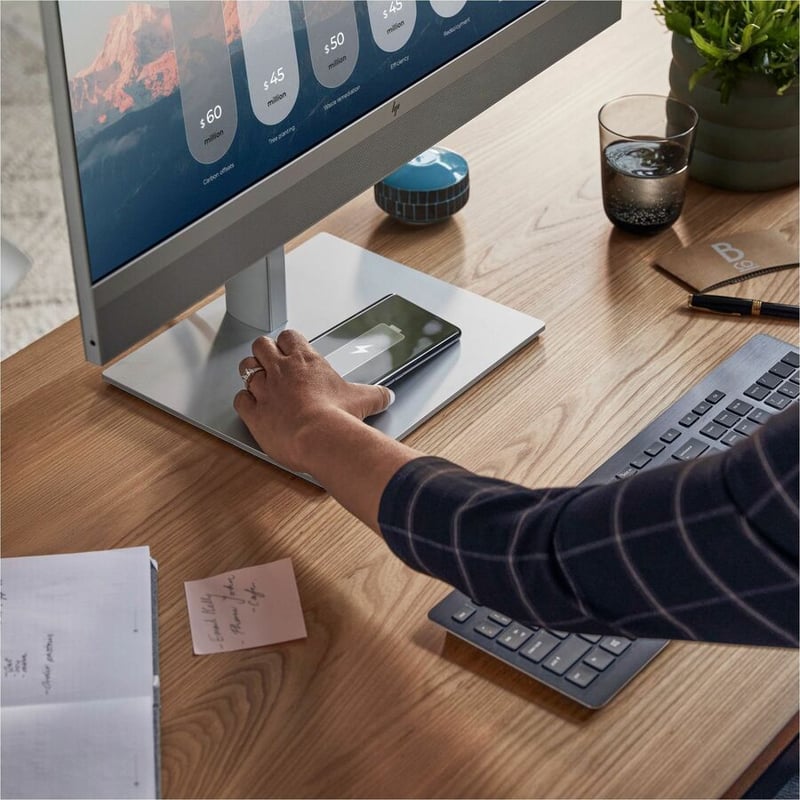 HP EliteOne 870 G9 All-in-One Computer - Intel Core i7 13th Gen i7-13700 Hexadeca-core (16 Core) 2.10 GHz - 16 GB RAM DDR5 SDRAM - 256 GB M.2 PCI Express NVMe SSD - 27" Touchscreen Display - Desktop - Thumbnail 2