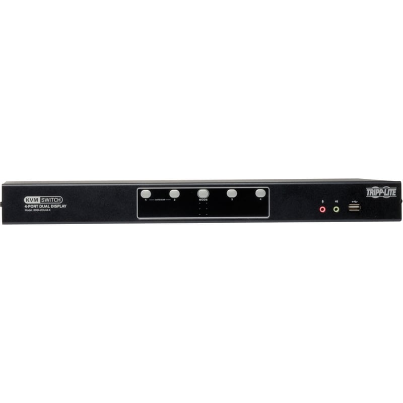 Tripp Lite by Eaton 4-Port Dual Monitor DVI KVM Switch with Audio and USB 2.0 Hub, Cables included - Thumbnail 4