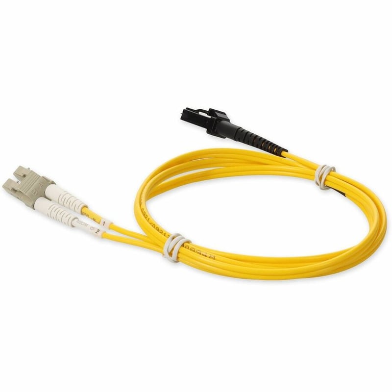 AddOn 1m LC to MT-RJ Yellow OM4 Duplex OFNR (Riser-Rated) Fiber Patch Cable - Thumbnail 3