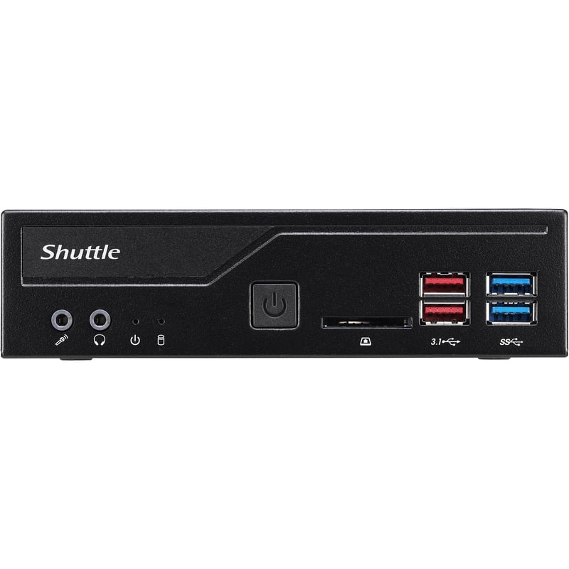 Shuttle XPC slim DH370 Barebone System - Slim PC - Socket H4 LGA-1151 - 1 x Processor Support - Thumbnail 1