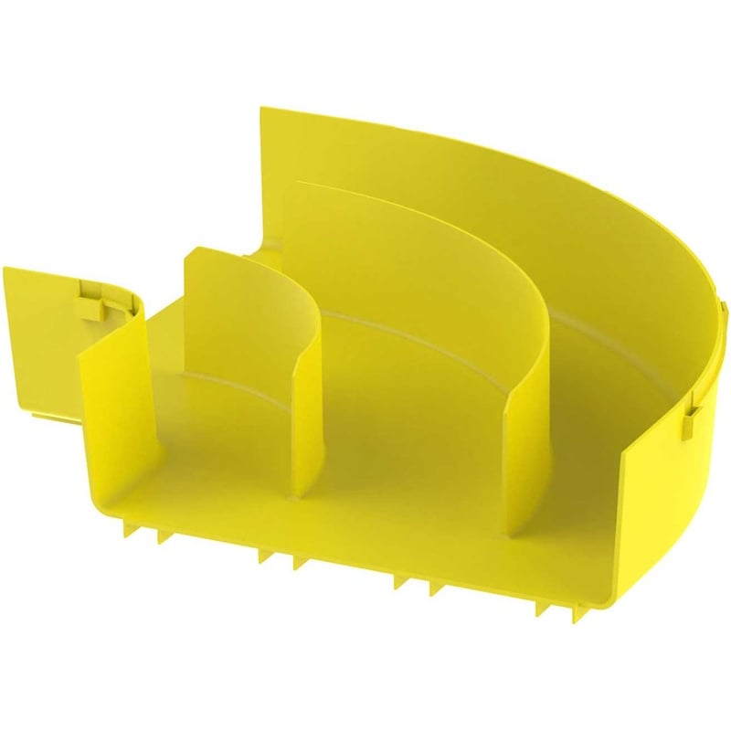 Panduit FiberRunner® Horizontal Right-Angle, 90°, 12x4, Yellow - Thumbnail 3