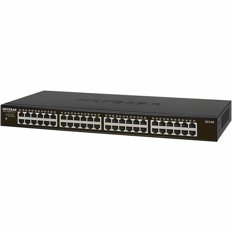 Netgear 48-port Gigabit Ethernet Rackmount Unmanaged Switch (GS348) - Thumbnail 4
