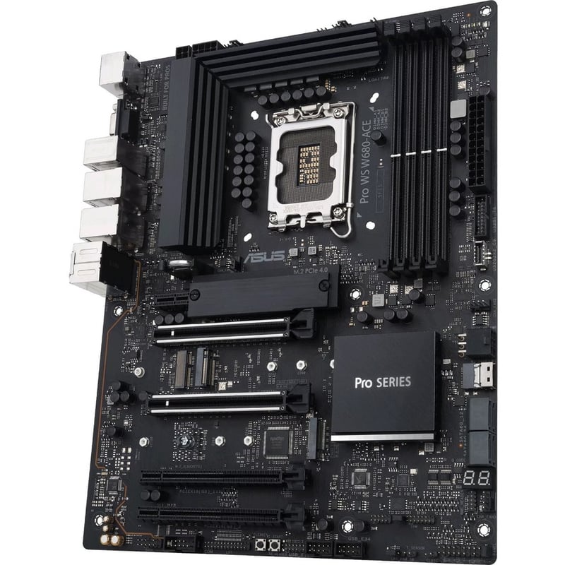 Asus Pro WS W680-ACE Workstation Motherboard - Intel W680 Chipset - Socket LGA-1700 - Intel Optane Memory Ready - ATX - Thumbnail 2
