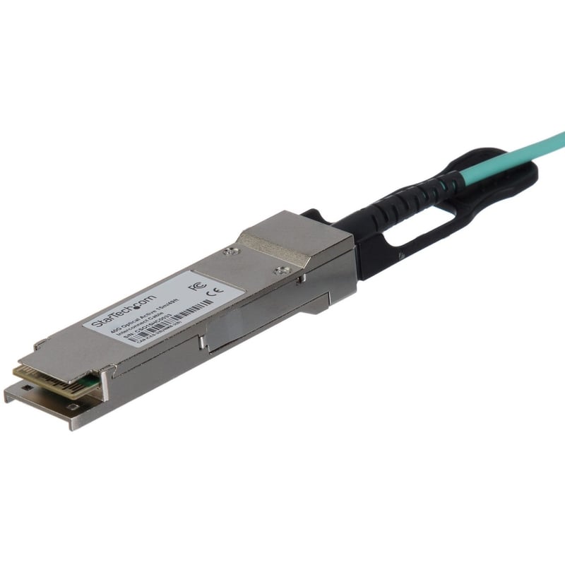 StarTech Cisco QSFP-H40G-AOC15M Compatible 15m 40G QSFP+ to SFP AOC Cable - 40GbE QSFP+ Active Optical Fiber 40Gbps QSFP + Cable 49.2' - Thumbnail 1