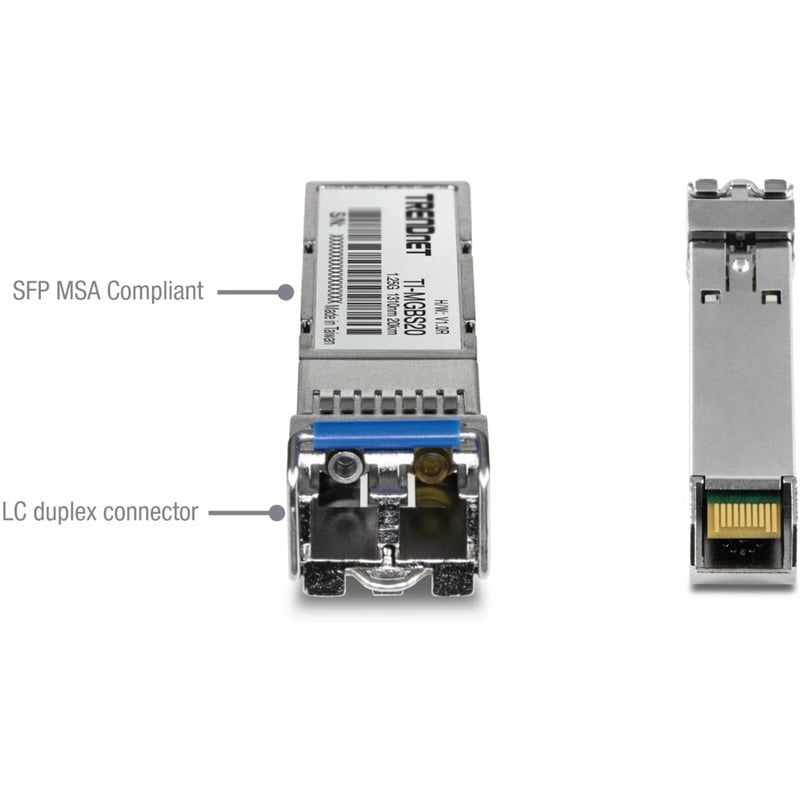 1000BASE-LX IND SFP SM LC MOD 20KM ANSI FIBER CHANNEL COMPLIANT - Thumbnail 4