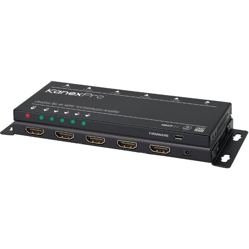 KanexPro UltraSlim 4K HDMI 1X4 Splitter w/ 4:4:4 Color Space & 18G - Thumbnail 1