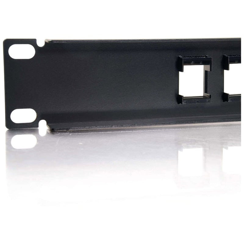 C2G 12-Port Blank Keystone/Multimedia Patch Panel - Thumbnail 3