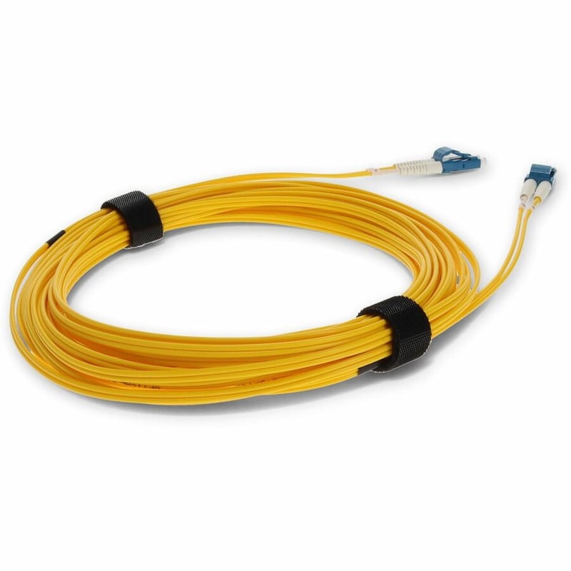 AddOn 10m ALC to LC Yellow OS2 Duplex OFNR (Riser-Rated) SMF Fiber Patch Cable - Thumbnail 5
