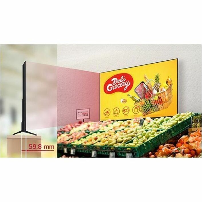 43IN LCD TV 3840X2160 UHD 4K HDMI USB RS232 RJ45 - Thumbnail 4