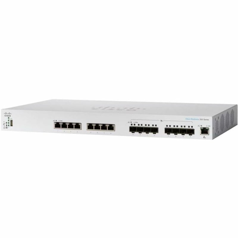 CBS350 MANAGED 16-PORT GE, EXT PS, 2X1G SFP REMANUFACTURED - Thumbnail 1