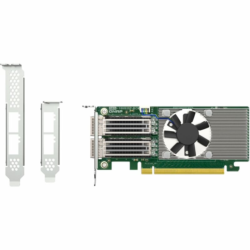 QNAP QXG-100G2SF-BCM Dual-port, 100 GbE Network Expansion Card - Thumbnail 4