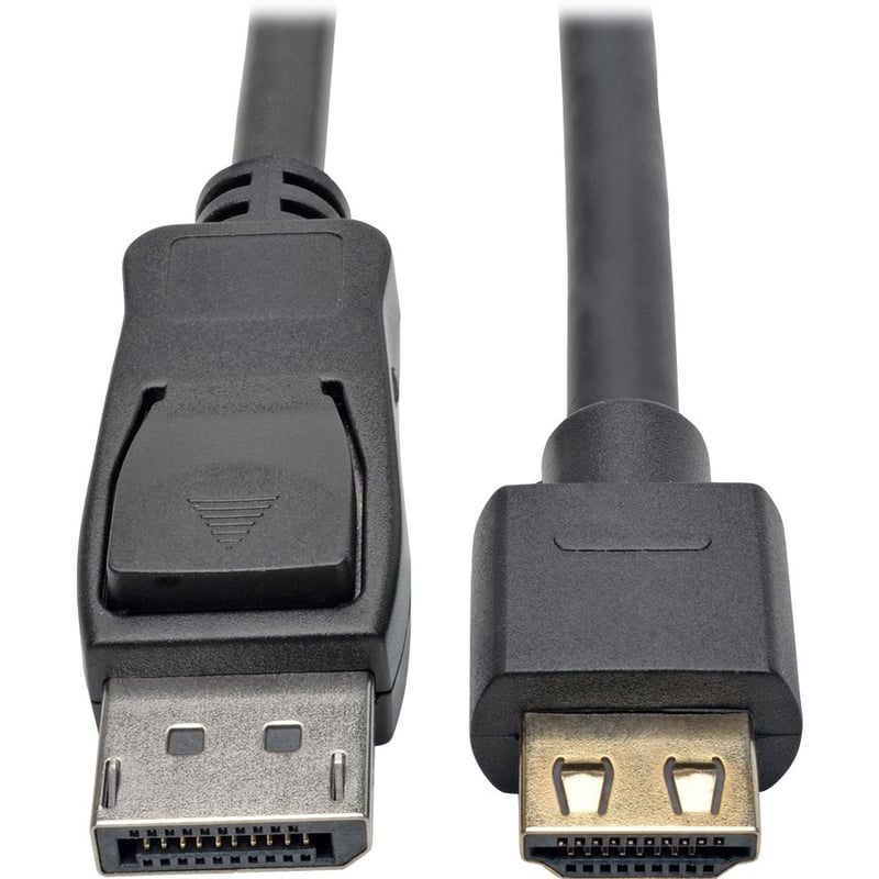 Eaton Tripp Lite Series DisplayPort 1.2 to HDMI Active Adapter Cable (M/M), 4K 60 Hz, Gripping HDMI Plug, HDCP 2.2, 20 ft. (6.1 m) - Thumbnail 1