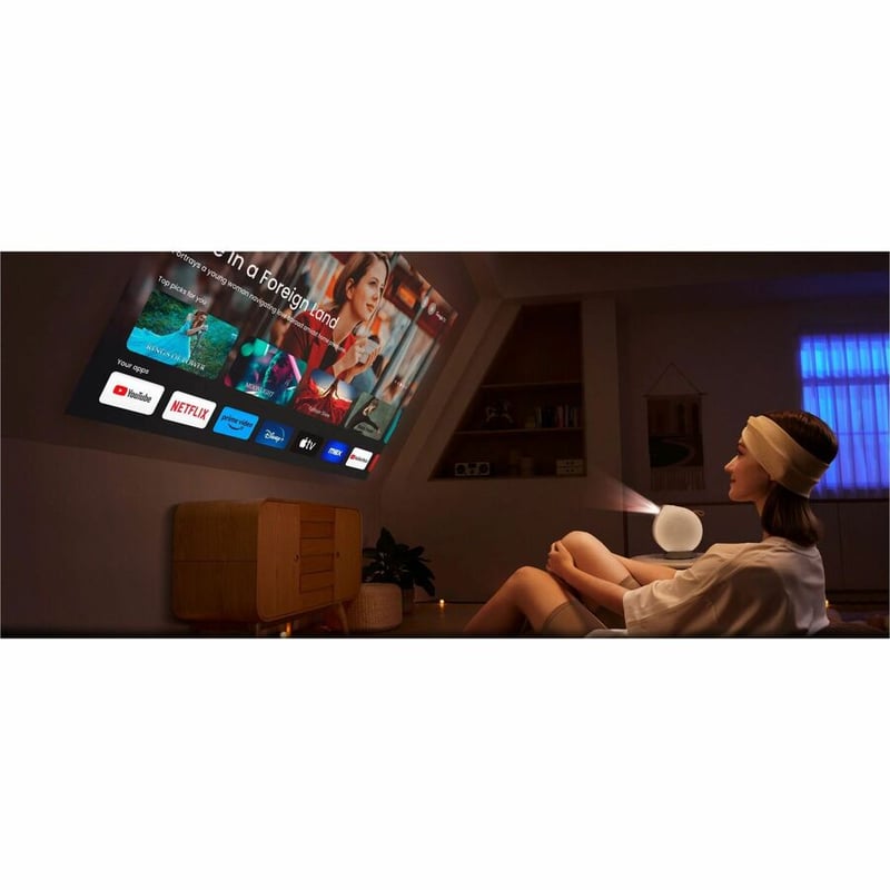 BENQ 1080P PORTABLE PROJECTOR WHITE1920X1080DLP500AL