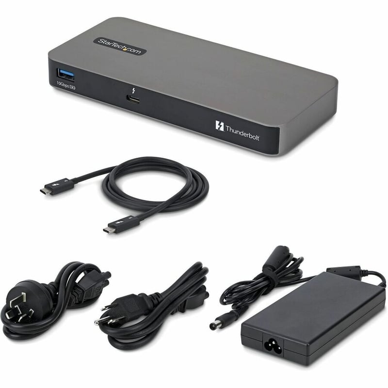 StarTech 4-Port Thunderbolt 5 Hub with Thunderbolt™ Share KVM, 80 / 120Gbps, 8K Multi-Display, 140W PD, USB-A 10Gbps, TB4 & USB4 - Thumbnail 3