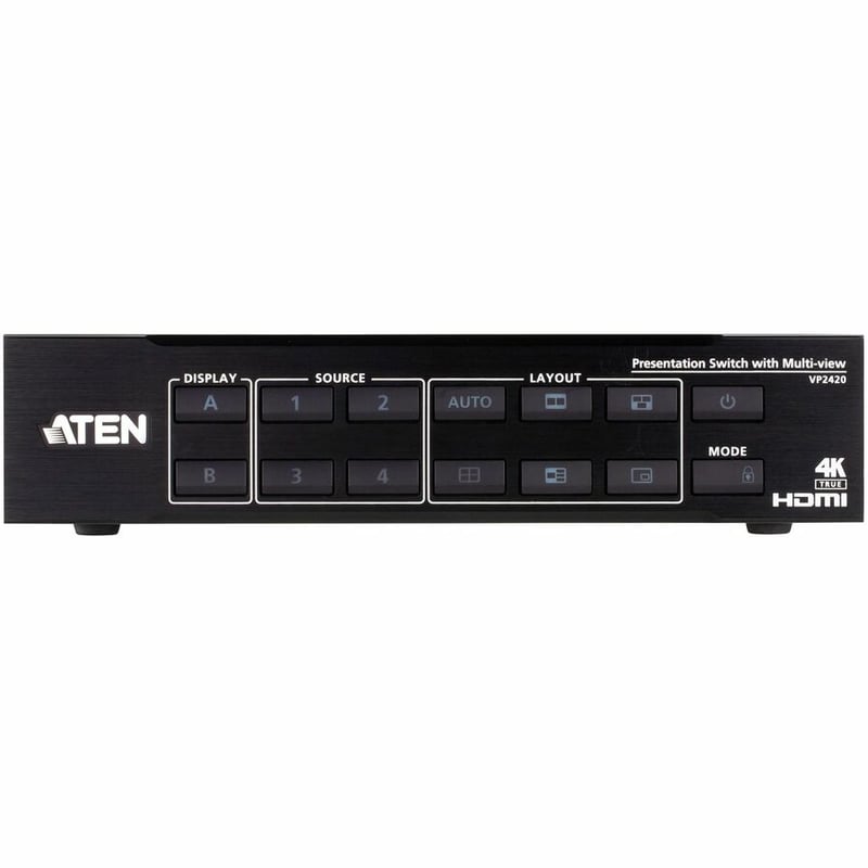 4X2 TRUE 4K HDMI PRESENTATION SWITCH WITH MULTI VIEW - Thumbnail 2