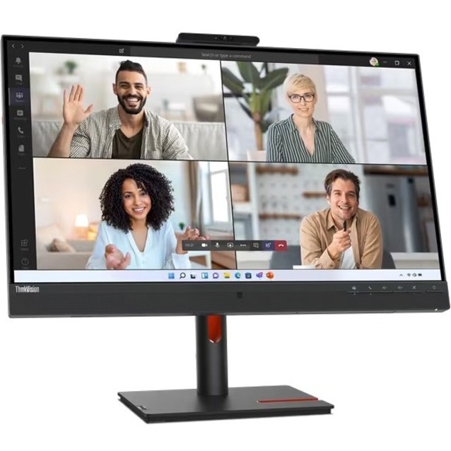 Lenovo ThinkVision T27hv-30 27" Class Webcam WQHD LCD Monitor - 16:9 - Raven Black - Thumbnail 2