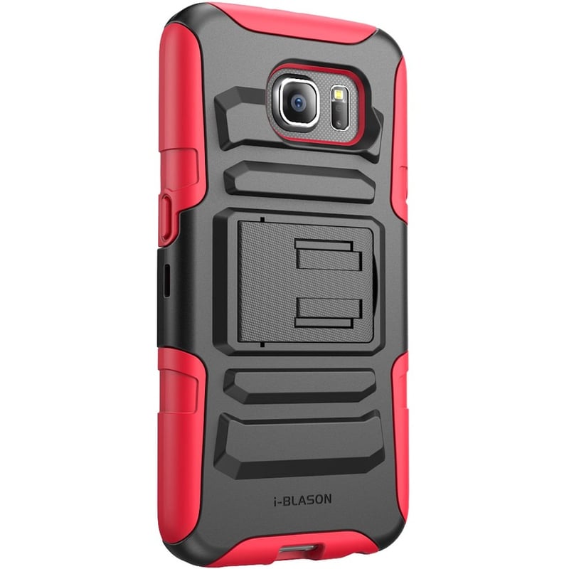 GALAXY S6 PRIME HOLSTER CASE - RED - Thumbnail 4
