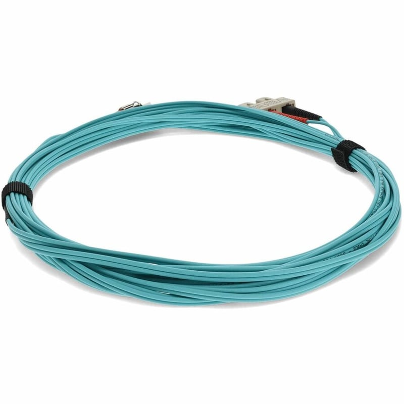 AddOn 2m SC (Male) to ST (Male) Aqua OM4 Duplex Fiber OFNR (Riser-Rated) Patch Cable - Thumbnail 4
