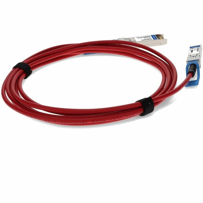 AddOn Cisco® SFP-H10GB-CU2M Compatible TAA Compliant 10GBase-CU SFP+ Direct Attach Cable (Passive Twinax, 2m, Red) - Thumbnail 5