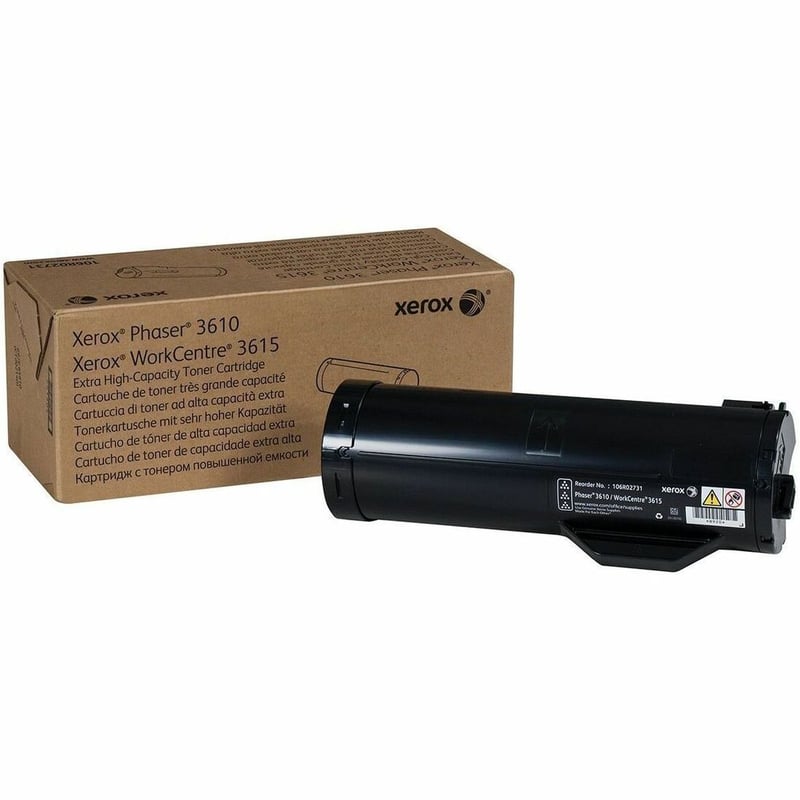 Xerox Genuine Phaser® 3610, WorkCentre® 3615 Black Extra High capacity Toner Cartridge (25300 Pages) - 106R02731 - Thumbnail 1