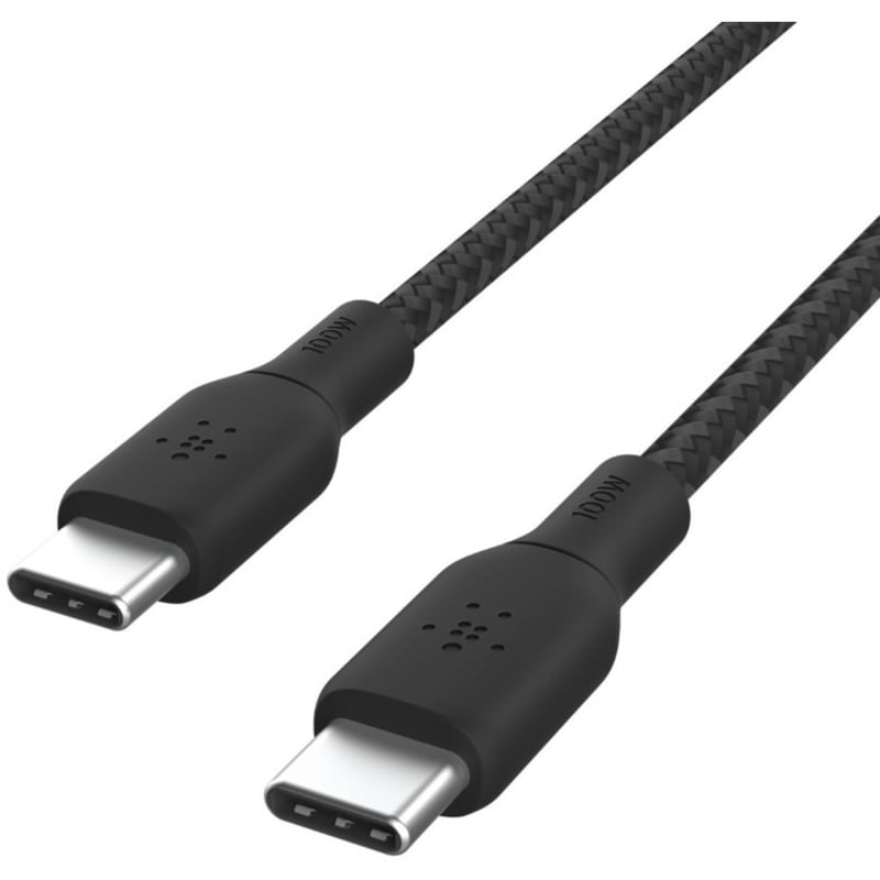 BOOSTCHARGE USBC TO USBC CABLE 100W 3M BLACK 03-RETAIL BOX - Thumbnail 5