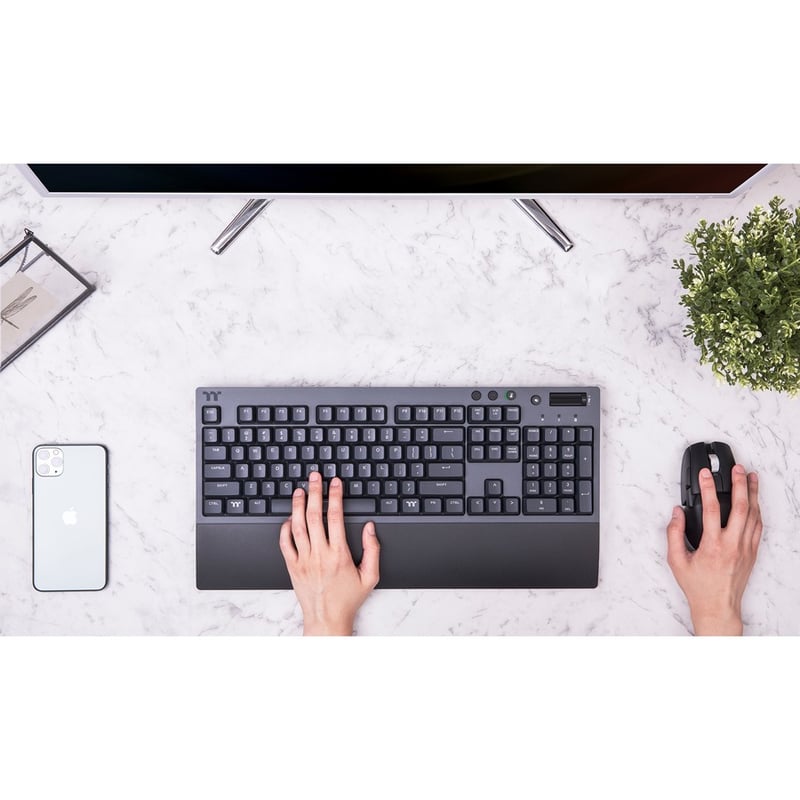 Thermaltake W1 WIRELESS Gaming Keyboard Cherry MX Blue - Thumbnail 3