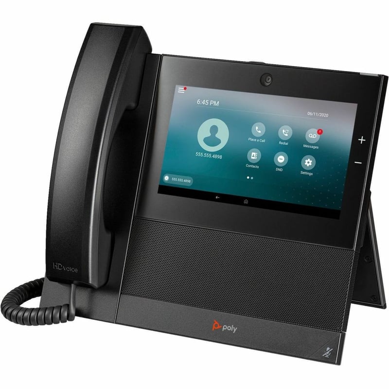 Poly CCX 700 IP Phone - Corded - Corded/Cordless - Wi-Fi, Bluetooth - Desktop - Black - Thumbnail 1