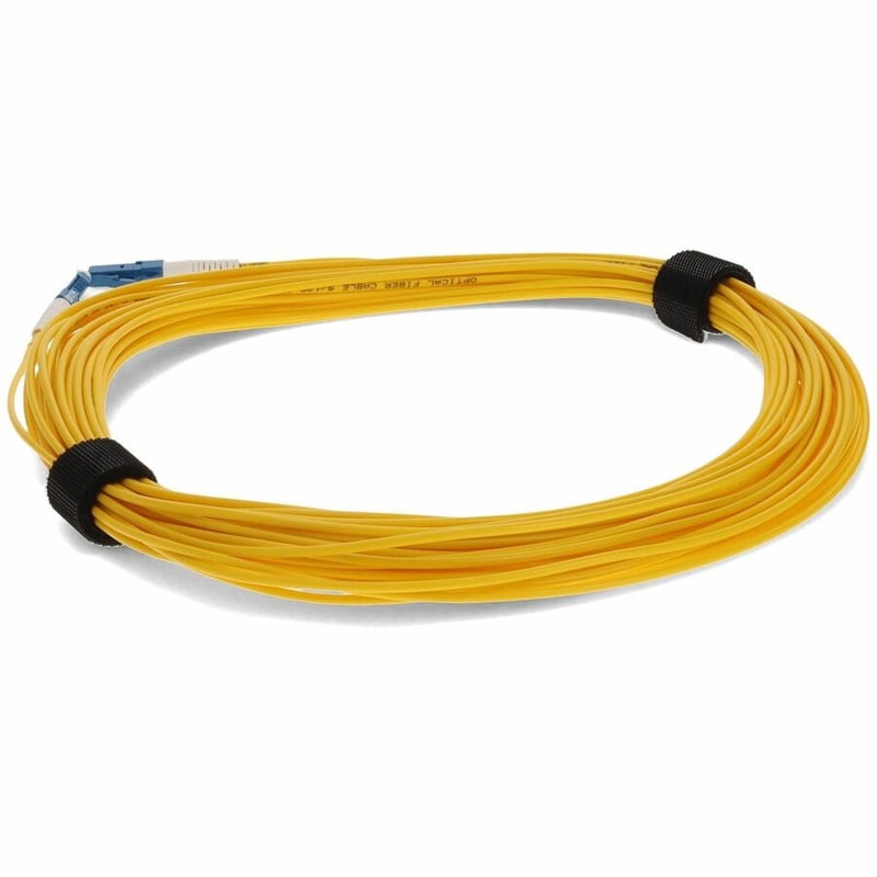 AddOn 46m LC to LC Yellow OS2 Simplex OFNR (Riser-Rated) SMF Fiber Patch Cable - Thumbnail 3