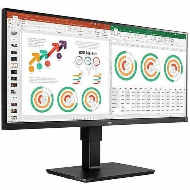 LG Ultrawide 34BN770-B 34" Class QHD LCD Monitor - 21:9 - Matte Black