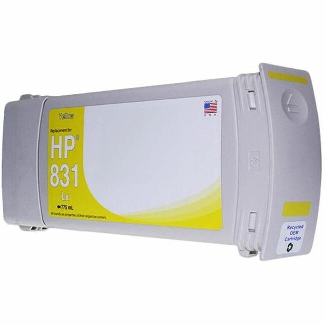 WF Remanufactured Yellow Wide Format Ink Cartridge for HP 831 (CZ685A) - Thumbnail 1