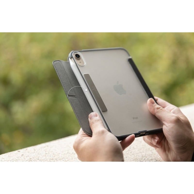 Moshi VersaCover Carrying Case Apple iPad mini (6th Generation) Tablet - Charcoal Black - Thumbnail 3