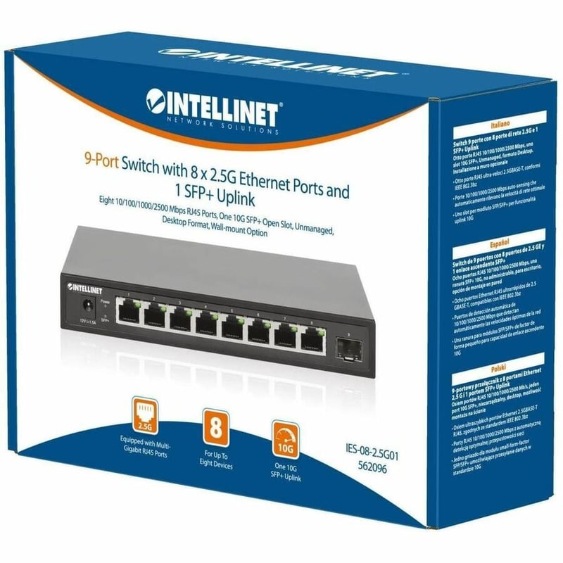 8 X 2.5G PORT WITH 1 X SFP+ UPLINK - Thumbnail 2