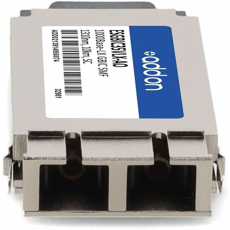 AddOn Intel® ESGBIC35VLX Compatible TAA 1000Base-LX GBIC Transceiver (SMF, 1310nm, 10km, SC) - Thumbnail 4
