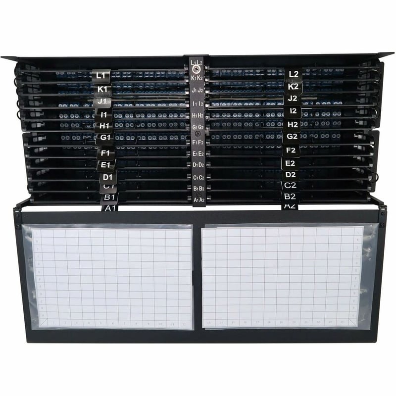 HIGH-DENSITY PANEL FIBER SPLICE ENCLOSURE 24 SPLICING CASSETTES 4U - Thumbnail 2