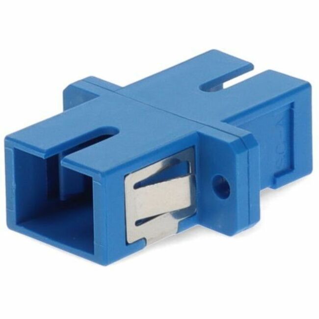 AddOn SC Female to SC Female SMF OS1 Simplex Fiber Optic Adapter - Thumbnail 1