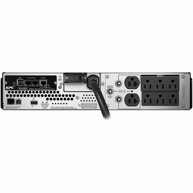 APC by Schneider Electric Smart-UPS 3000VA LCD RM 2U 120V with Network Card - Thumbnail 2