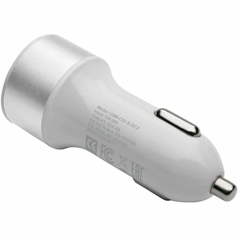 Tripp Lite by Eaton Dual-Port USB Car Charger for Tablets and Cell Phones with Qualcomm Quick Charge 3.0 Technology - Thumbnail 2