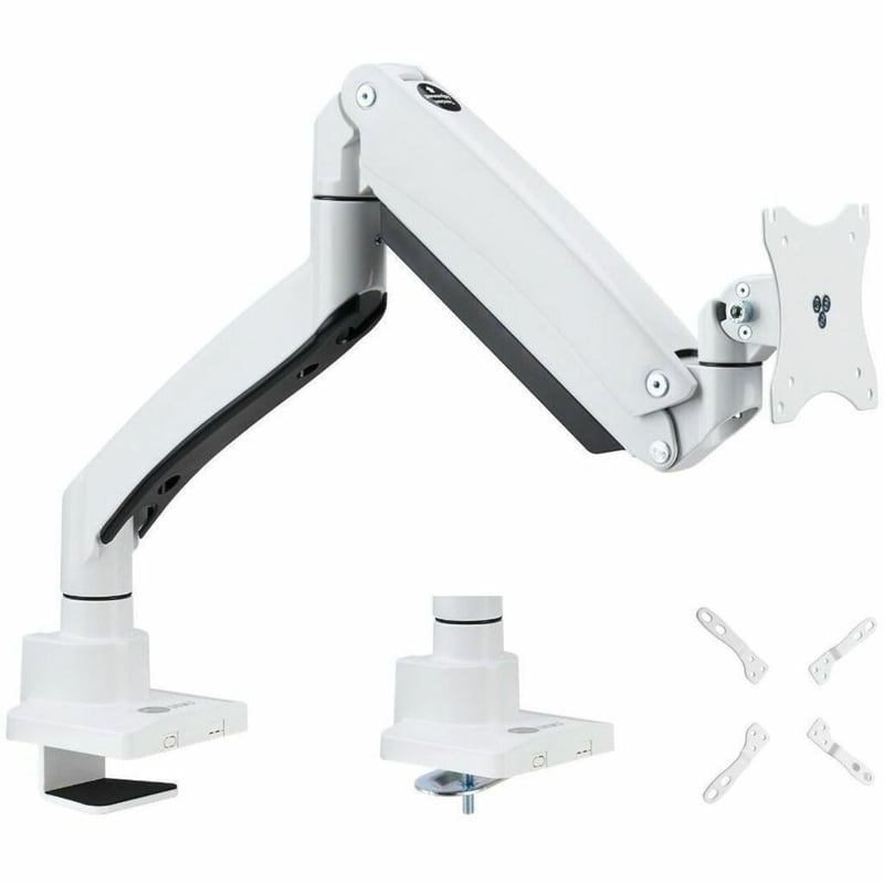 HEAVY DUTY GAS SPRING SINGLE MONITOR ARM - DESK MOUNT - Thumbnail 1